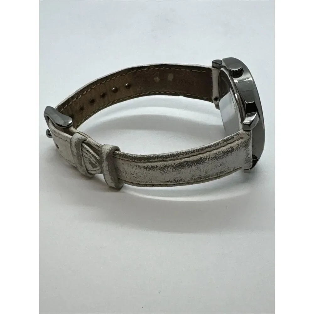 Fossil BQ3360 Women's White Leather Strap Analog Dial Quartz Wrist Watch JNA349